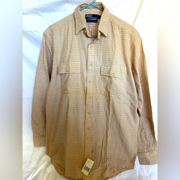 BRAND NEW RALPH LAUREN BUTTON UP LONG SLEEVE DRESS SHIRT SIZE (M) - Picture 2 of 4